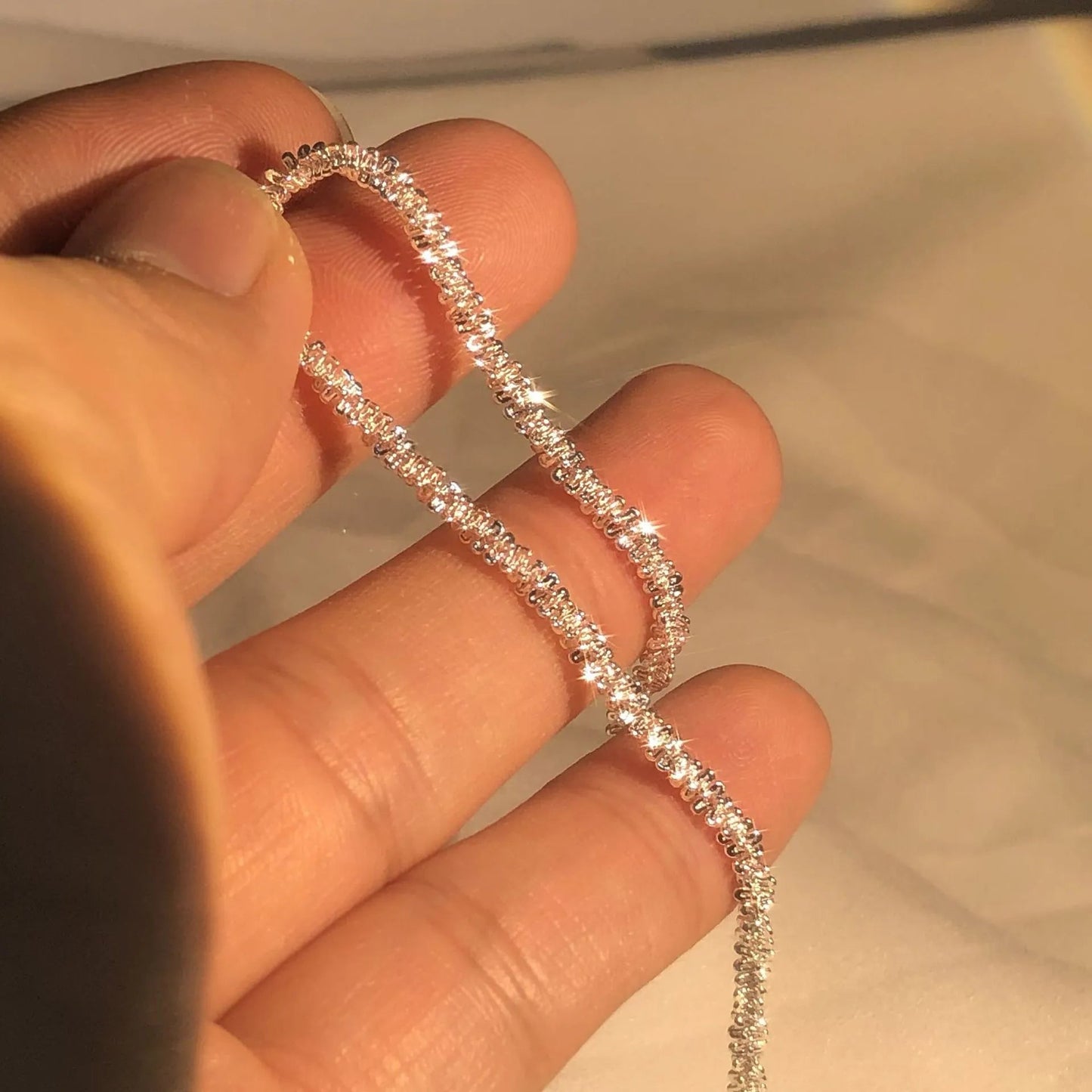 Zilveren armband - delicate rhinestone damesjuwelen