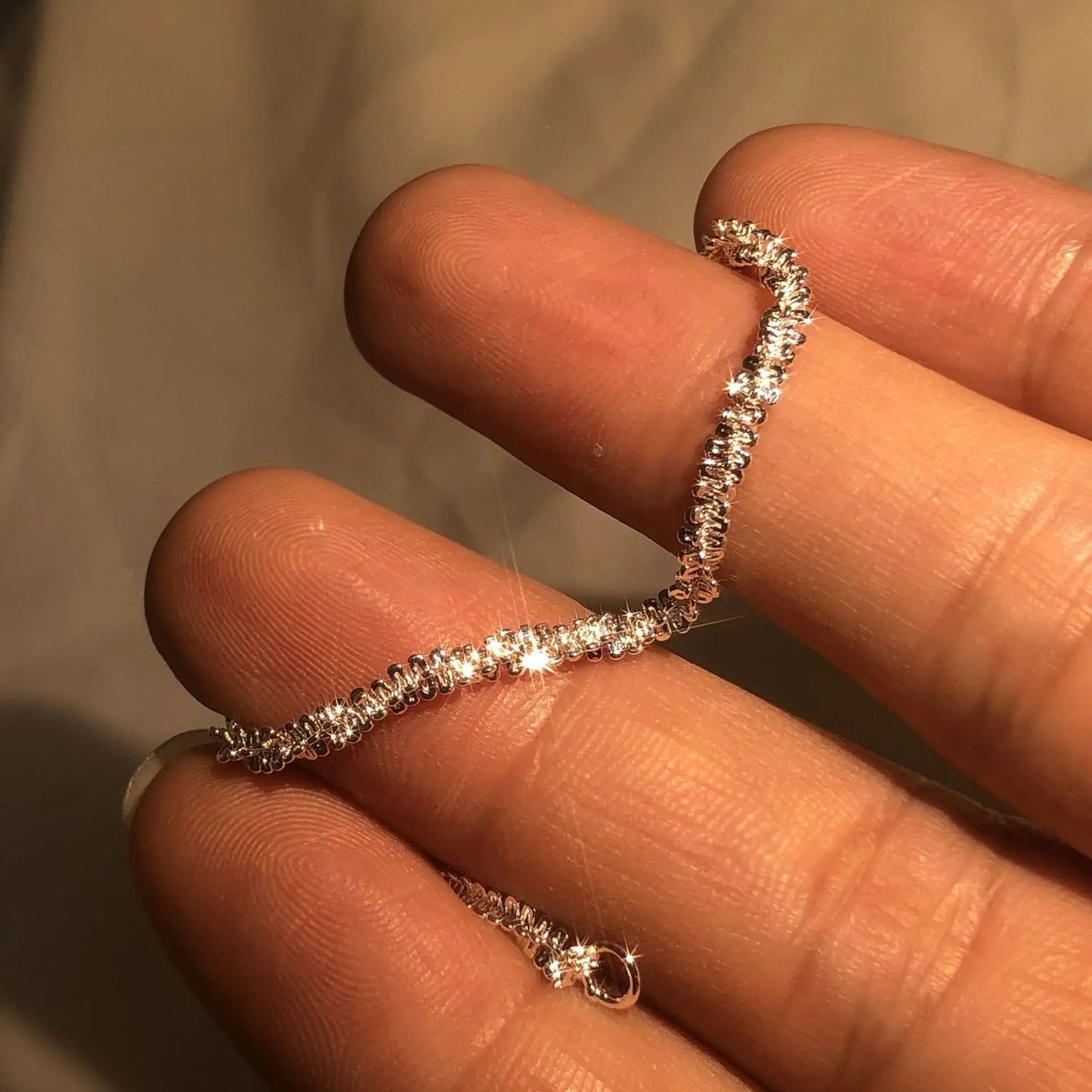 Zilveren armband - delicate rhinestone damesjuwelen