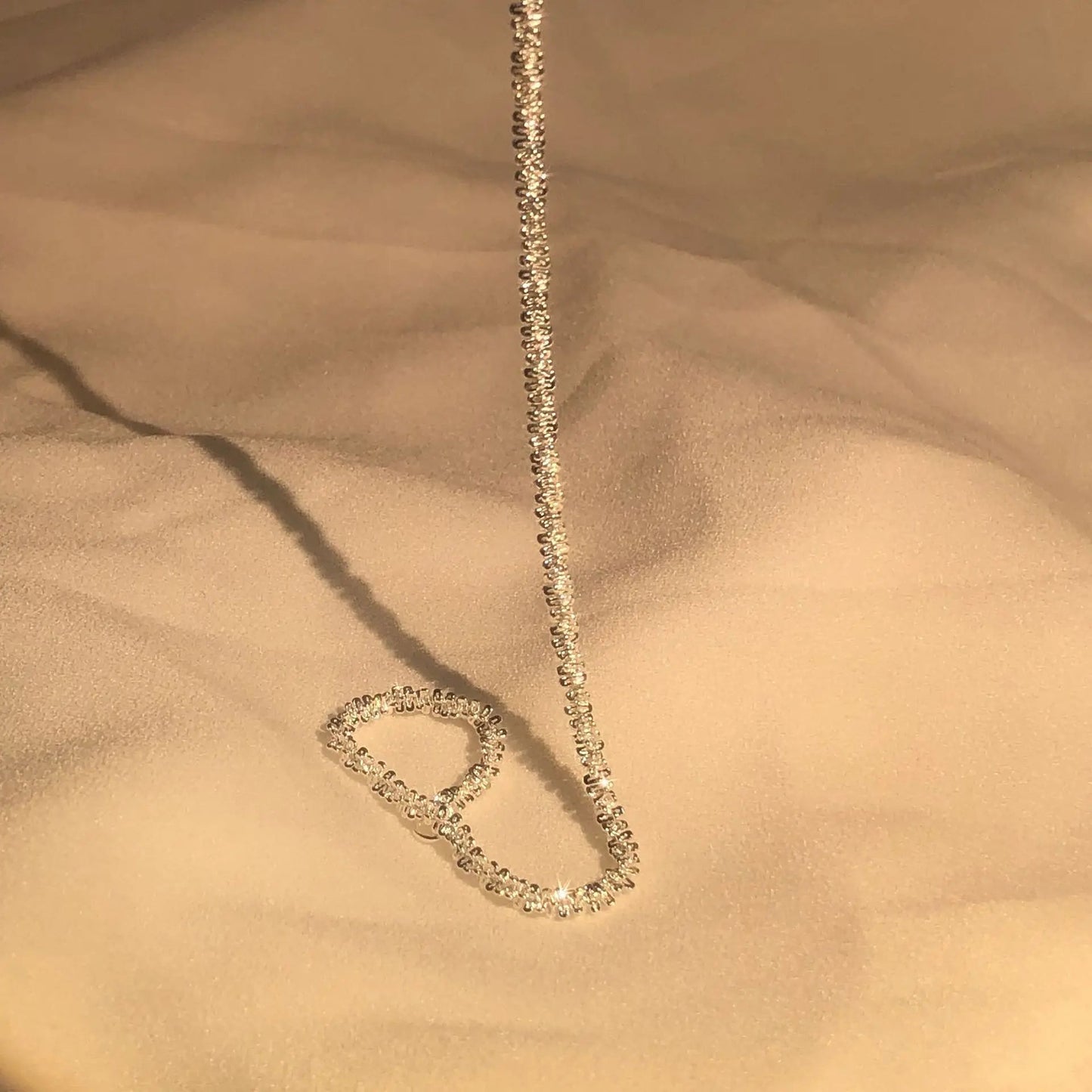 Zilveren armband - delicate rhinestone damesjuwelen