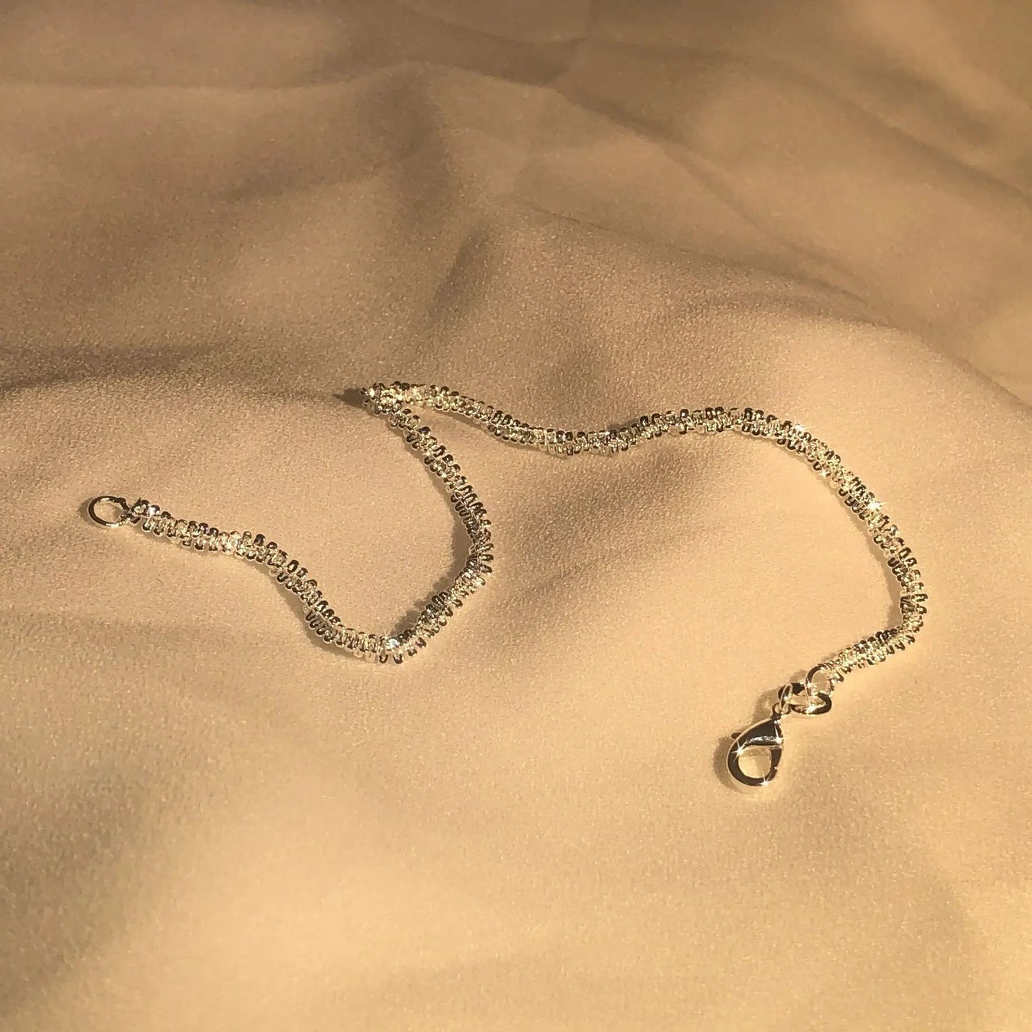 Zilveren armband - delicate rhinestone damesjuwelen