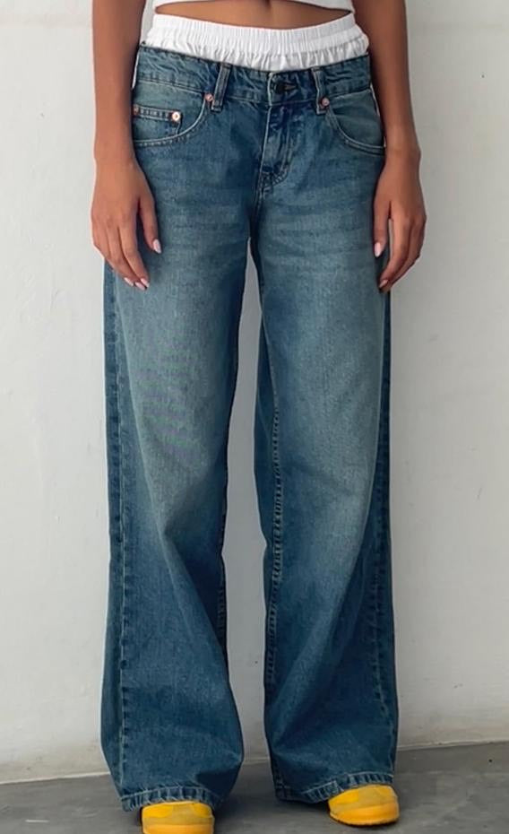Yael | Low Rise Straight-Leg Jeans