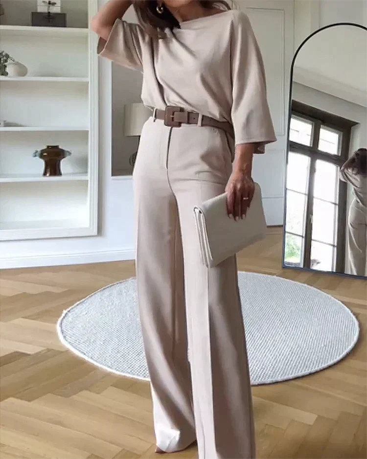 Dames relaxte fit beige linnenmix broeken - stijlvolle en veelzijdige draagbare kleding