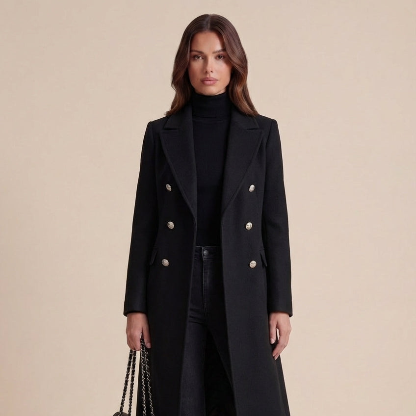 Daisy Trenchcoat Met Gouden Knopen | Wit