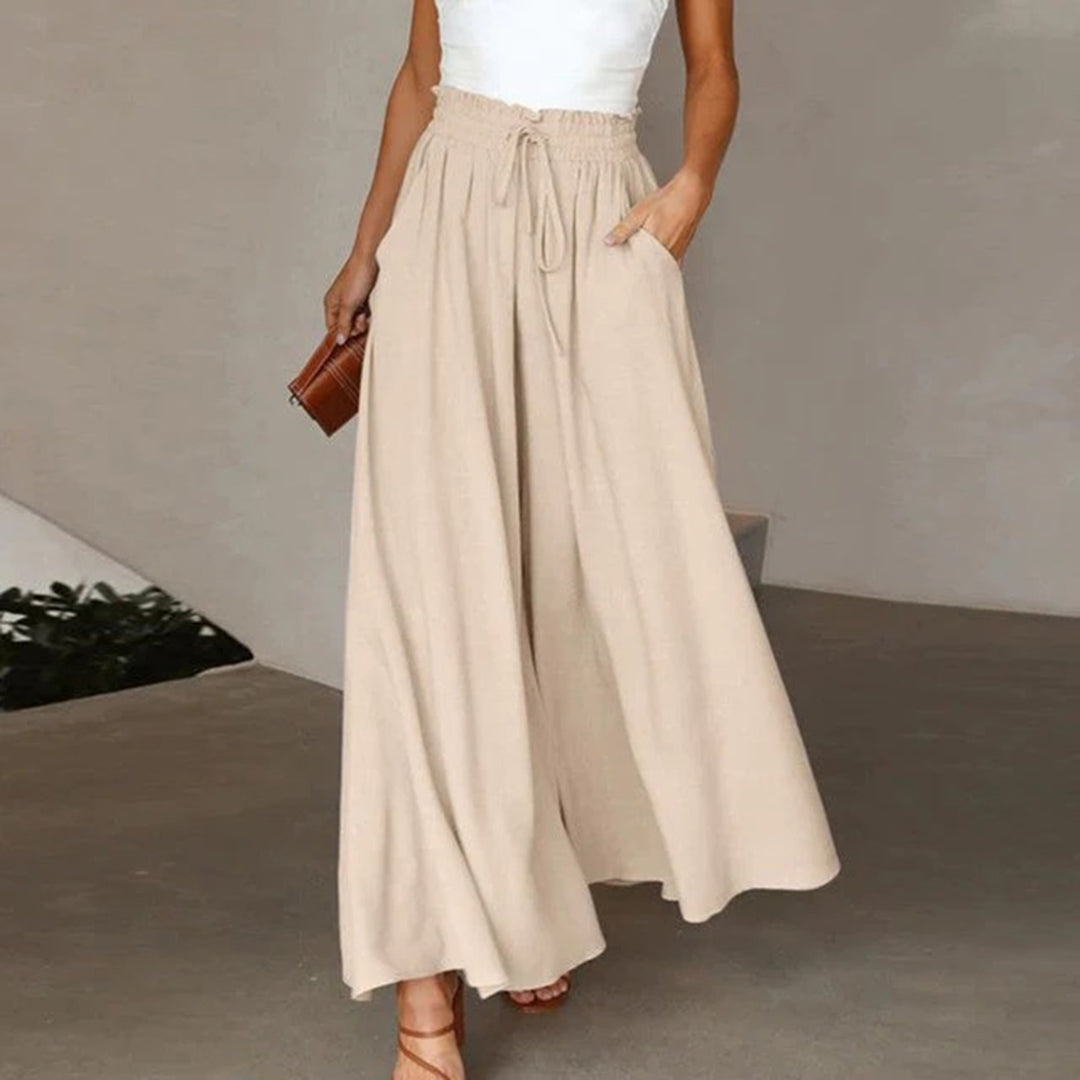 Maxi rok - elegante losse damesrok met zakken