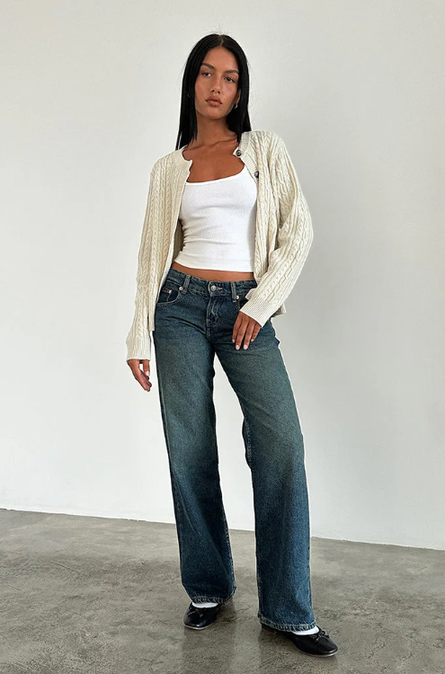 Yael | Low Rise Straight-Leg Jeans
