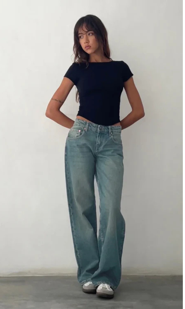Yael | Low Rise Straight-Leg Jeans