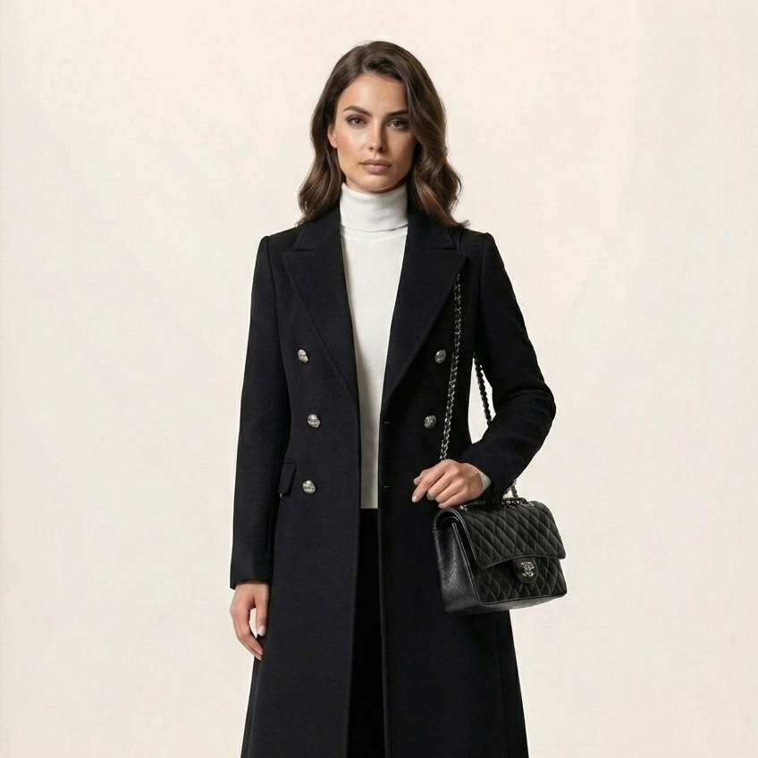 DAISY TRENCHCOAT MET GOUDEN KNOPEN | WIT