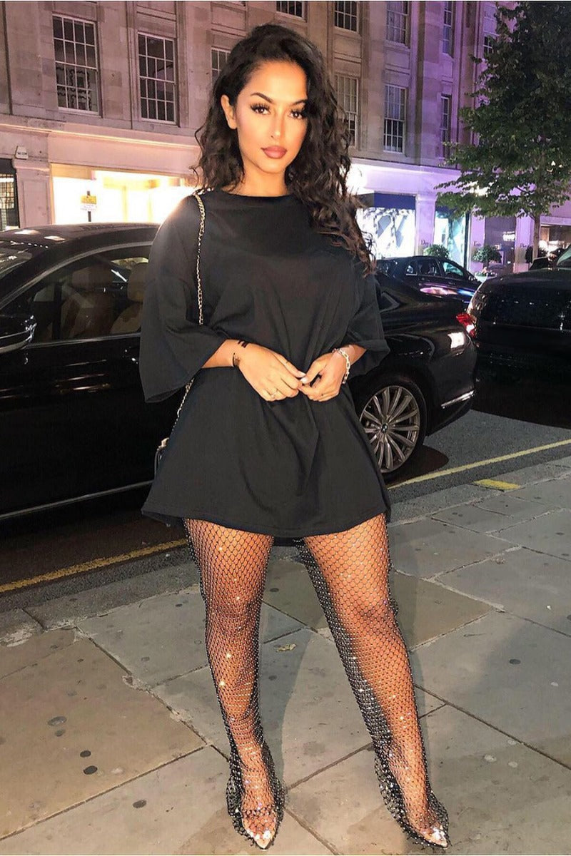 Aisa | Glamoureuze Netpanty met Strass Steentjes