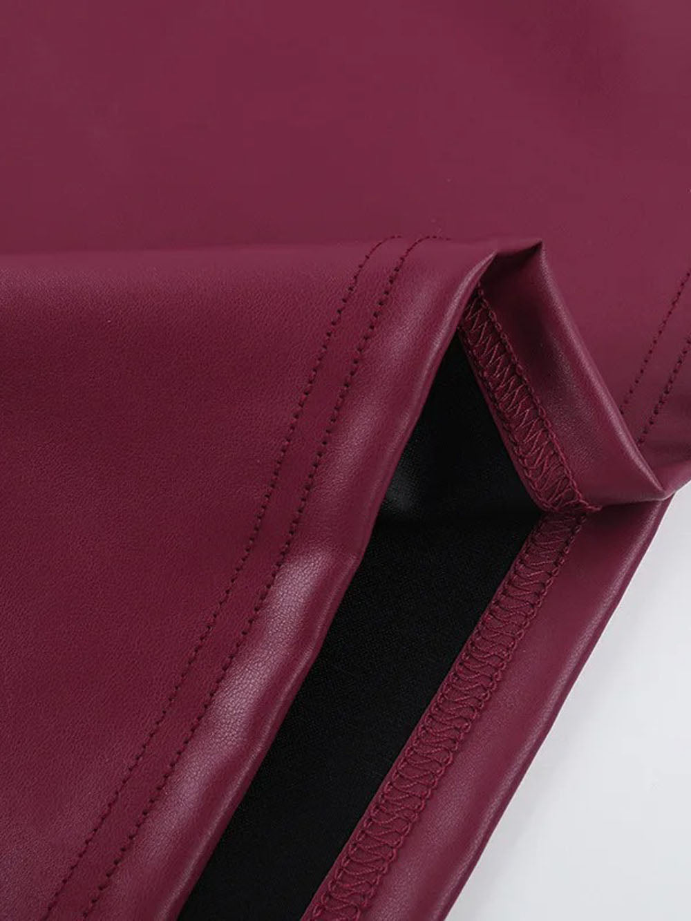 ELISA | LEREN BORDEAUX STRAPLESS JURK