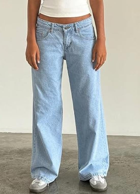 Yael | Low Rise Straight-Leg Jeans