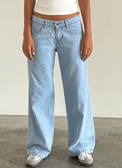 Yael | Low Rise Straight-Leg Jeans