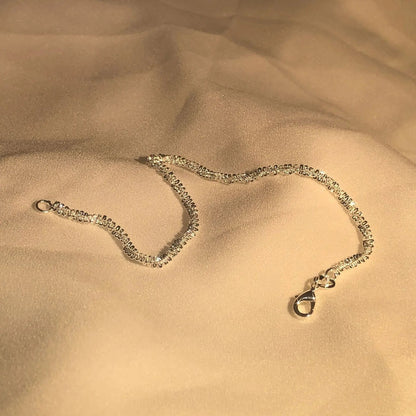 Zilveren armband - delicate rhinestone damesjuwelen