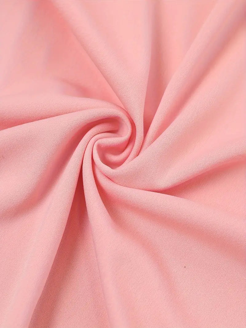 Dames A-lijn Jurk - Ronde Hals met Rits - 3/4 Mouwen - Tailleriem - Knie lengte - Met Zakken