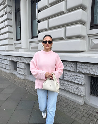 Julia | Trendy Roze Oversized Sweater