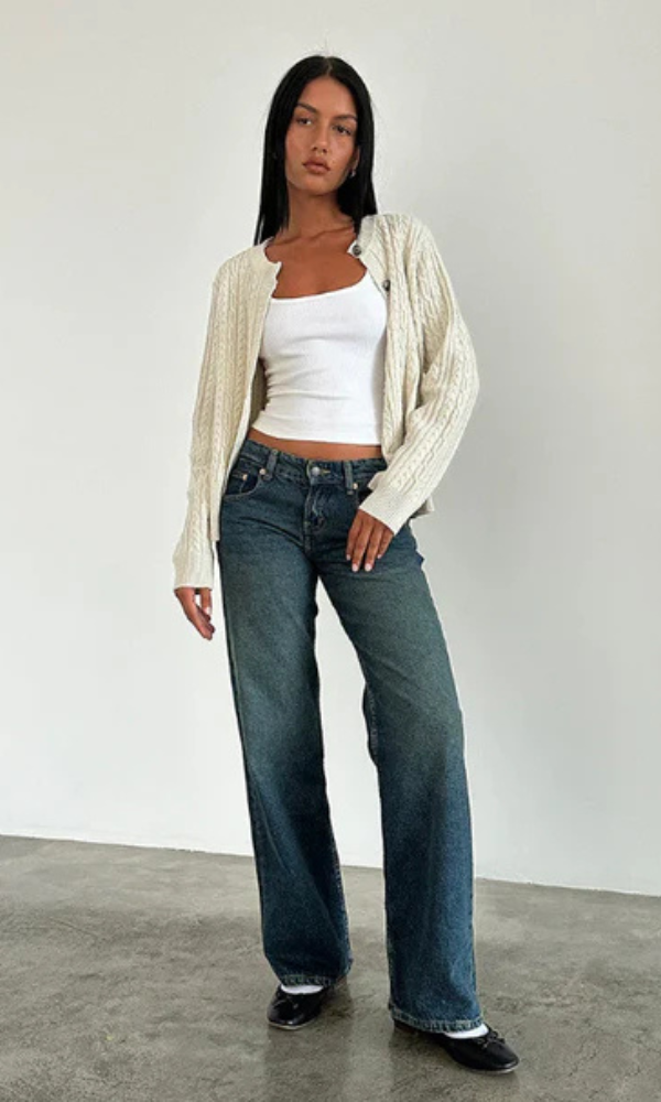 Yael | Low Rise Straight-Leg Jeans