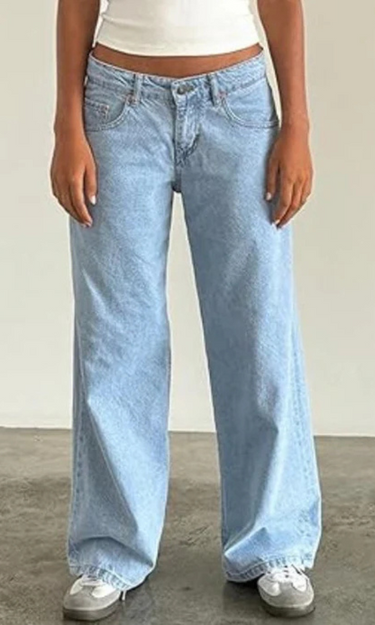 Yael | Low Rise Straight-Leg Jeans