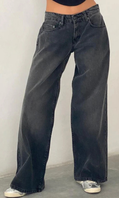 Yael | Low Rise Straight-Leg Jeans