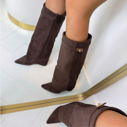 LENA SUÈDE LAARZEN MET HAK | BRUIN